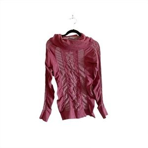 Athleta Athleisure Stretchy Fitted Cowl Neck Pullover Top/Sweatshirt Activewear